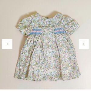 Smock Floral Dress with Puff Sleeves